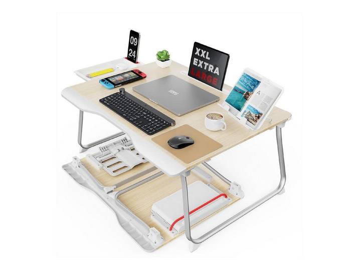 LuxusKollektion Laptop-Ständer Laptop Tablett XXL klappbar Tisch Lesen Bett Sofa Essen Arbeiten