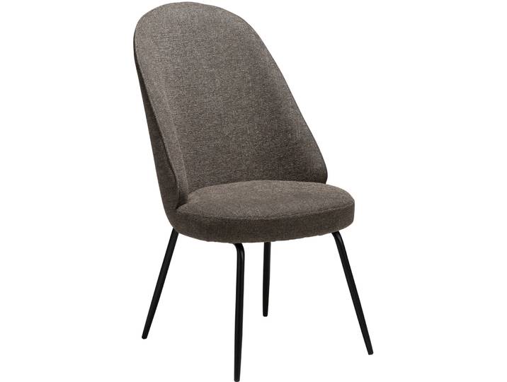 DAN-FORM Stuhl 2er-Set Utopia braun/schwarz Stoff
