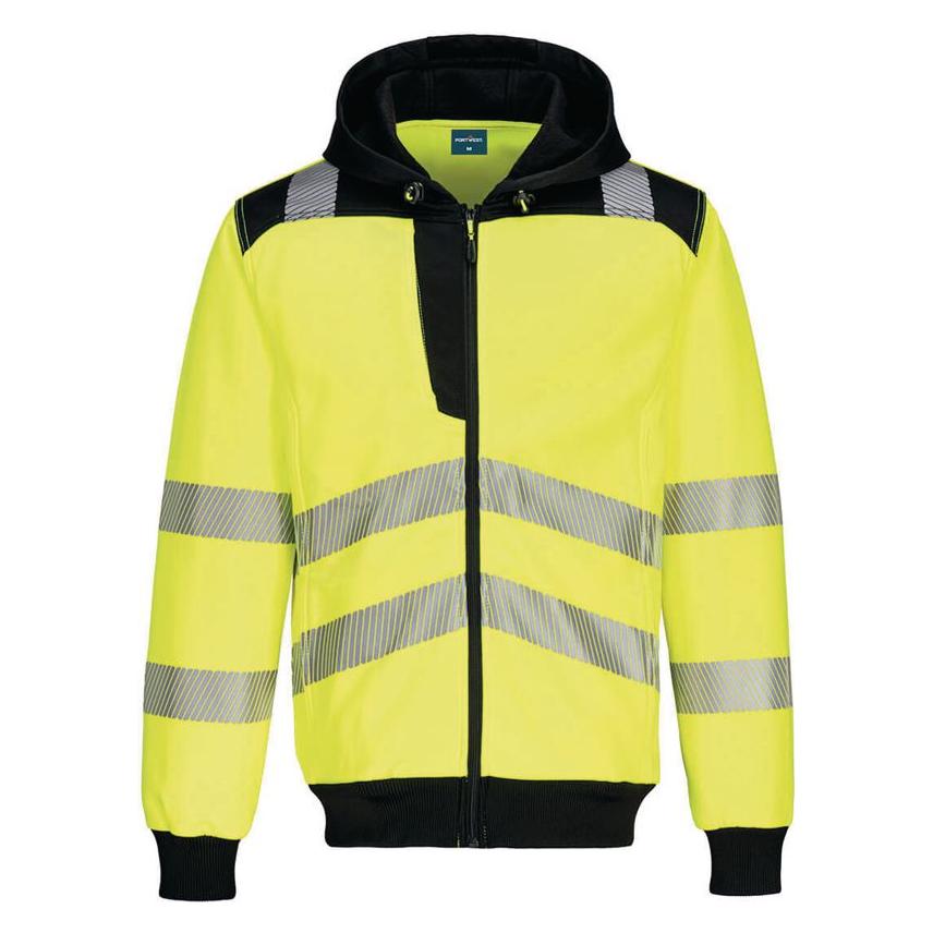 Portwest Warnschutz Kapuzenjacke PW327 gelb/schwarz (XL) (52458182)
