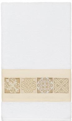 Authentic Hotel and Spa 100% Turkish Cotton Vivian Embellished Bath Towel