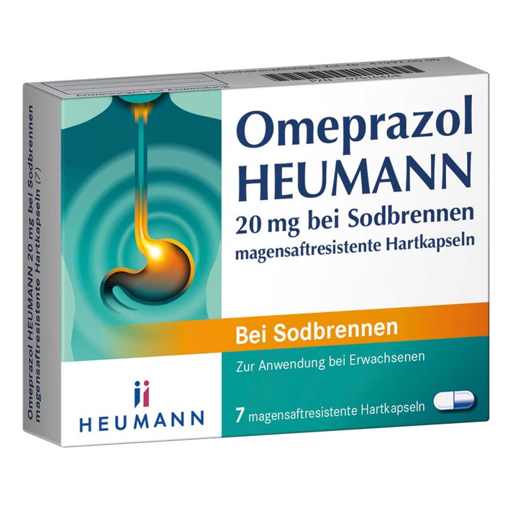 HEUMANN PHARMA GmbH & Co. Generica KG Omeprazol Heumann 20mg bei Sodbrennen 07516468
