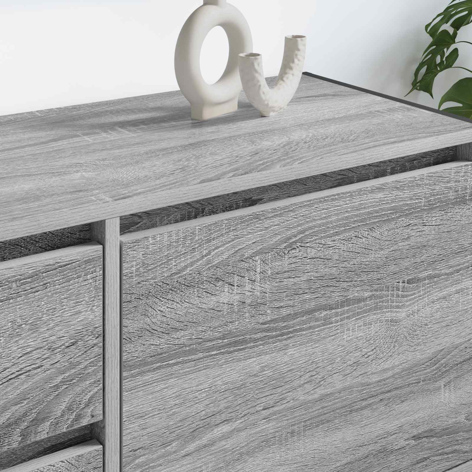 vidaXL Meuble TV 100 x 36 x 49.5 cm Sonoma gris