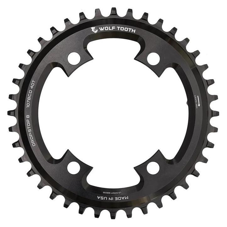Wolf Tooth Kettenblatt, SRAM,107 BCD, 40 Z., black (40) (30344103)