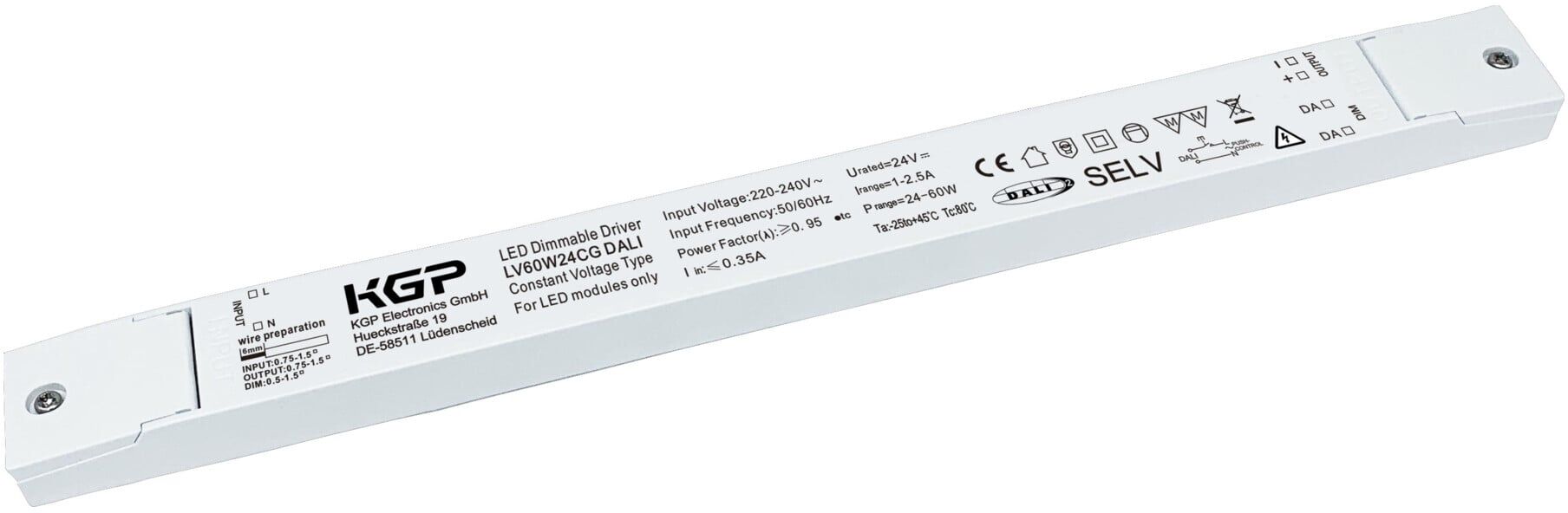 barthelme Netzteil SLIM CV 24V/DC 24-60W IP20 DALI2 66000331)