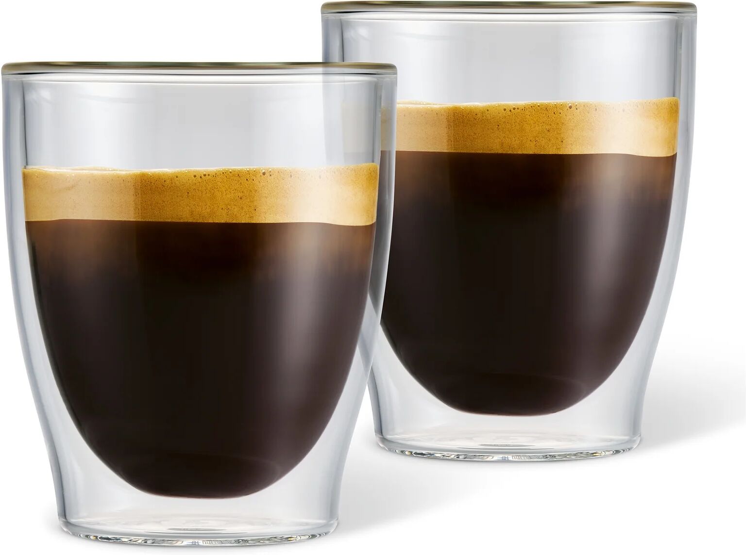 Tchibo - 2 Doppelwandige Caffè Crema Gläser - transparent