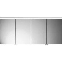 burgbad Lin20 Spiegelschrank LED-Beleuchtung, 4 Türen, 1600x700x170mm, SPQK160F5359, Farbe: Eiche Dekor Rost