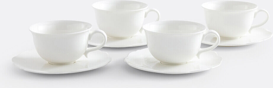 LA REDOUTE INTERIEURS Lot de 4 tasses à café et sous-tasses, Hirène