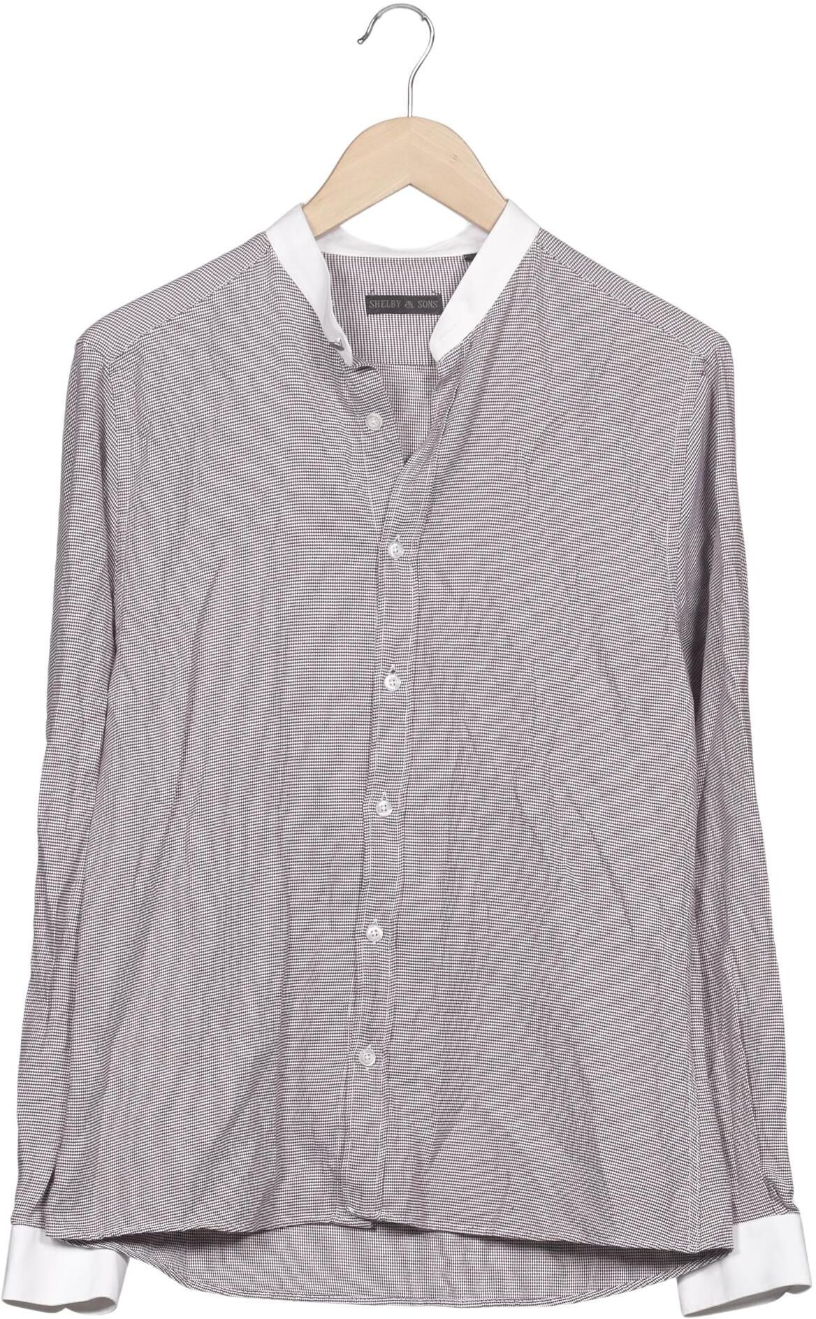 Shelby Sons Herren Hemd, Mehrfarbig, Gr. M, Synthetik / Baumwolle - Second Hand