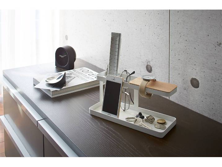 Organiseur d ebureau 25 x 11 x 10cm Blanc