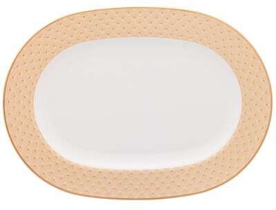 "Noritake Trocadero Gold Oval Platter, 14"""
