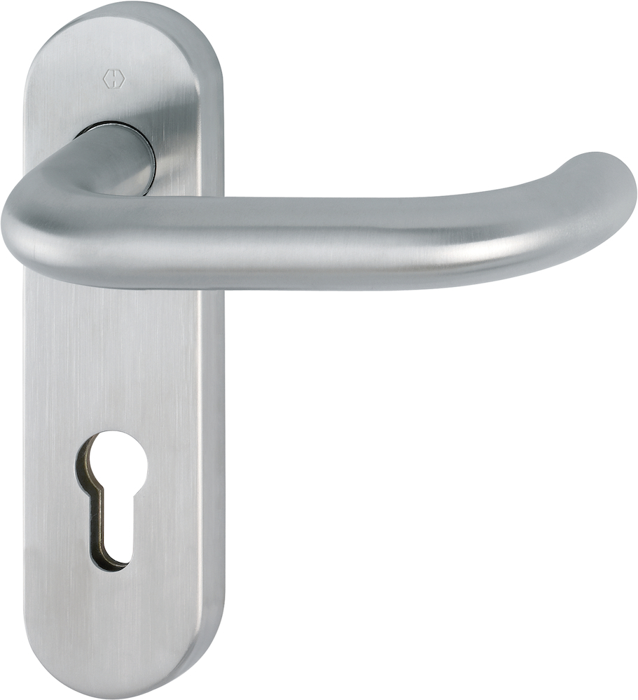 HOPPE FH-Drückergarnitur mit Kurzschild Paris FS-E138/353KH, Edelstahl 10722824