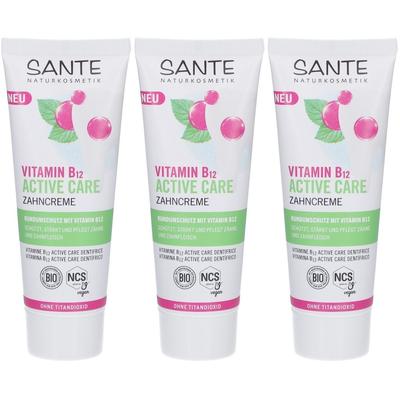 Sante Vitamin B12 Active Care Zahncreme x3 3x75 ml