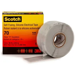 3M Scotch 70 Selbstverschweißendes Silikon-Kautschuk-Band, 25 mm x 9 m