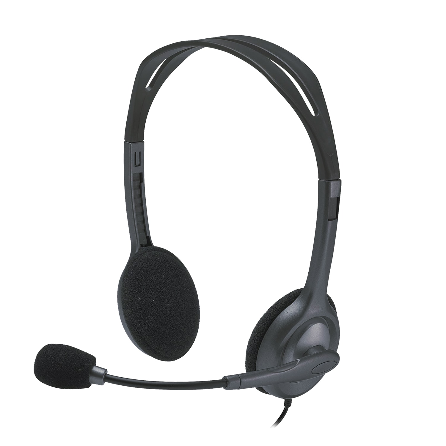 Logitech H111 Headset kabelgebunden Grau