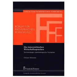 Die österreichischen Wirtschaftssprachen, Fachbücher von Chiara Messina