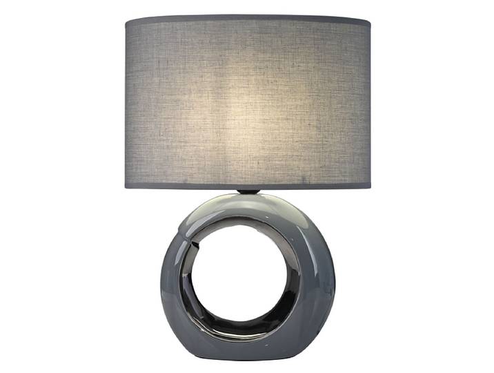 Tischlampe GLAM 41cm 60W grau