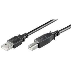 goobay Druckerkabel USB 2.0 A/USB 2.0 B schwarz 3.0 m schwarz