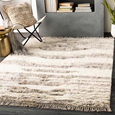 Livabliss Tripoli Abstract Hand-woven Wool Shag Area Rug
