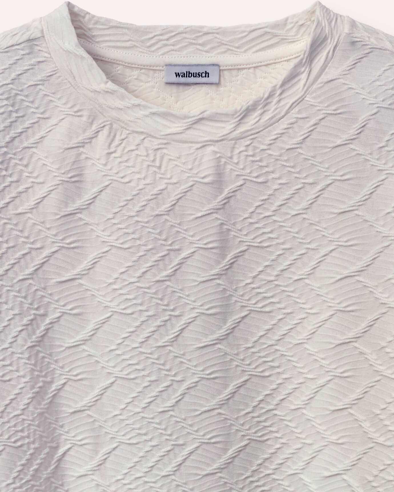 Walbusch Shirt mit Struktur, normale Größen, Farbe Weiß, 46, schöne Struktur weich Damen