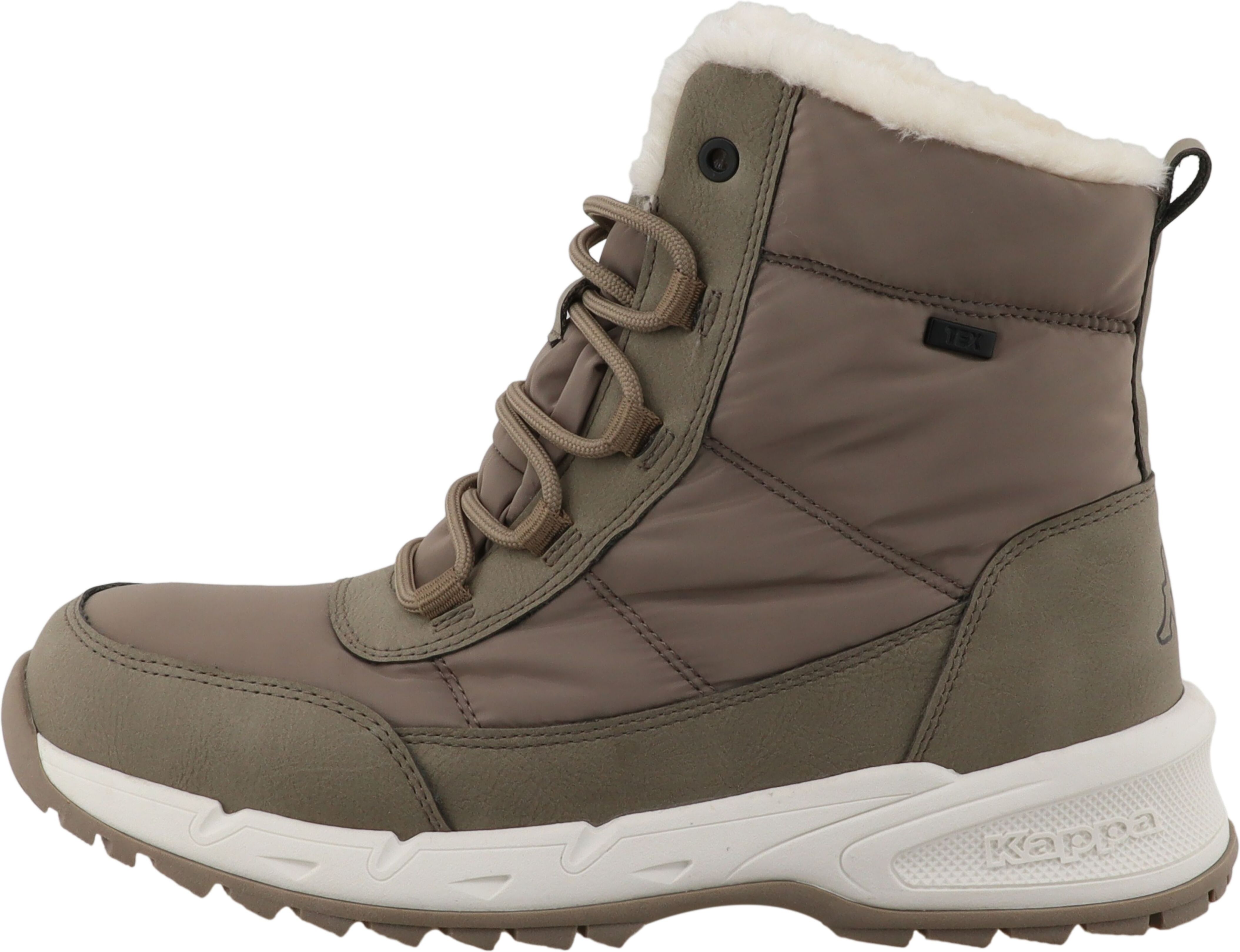 Winterboots KAPPA "LAIZA", Damen, Gr. 38, Synthetik, braun (mud), Schuhe Winterboots, Winterschuhe, Winterstiefel, Snowboots, wasserdicht mud 38, Synthetik