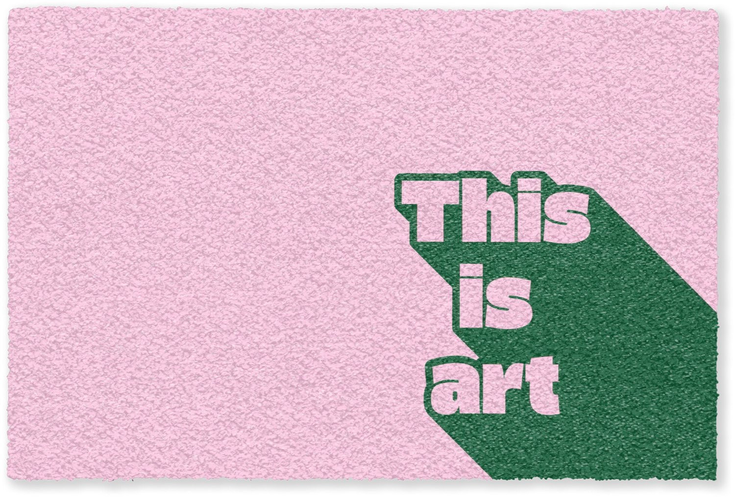 MuchoWow Deurmat This is art - Roze - 60 x 40 cm