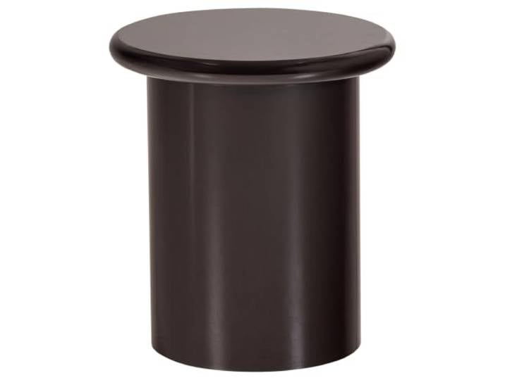WOOOD Mavon Beistelltisch MDF Hochglanz 45X40 cm Dunkelbraun