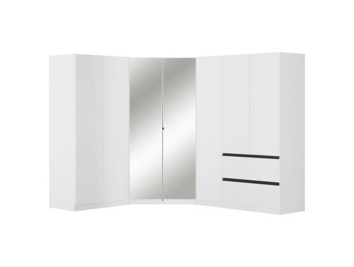 ECKKLEIDERSCHRANK Costa Weiß B: 208 cm