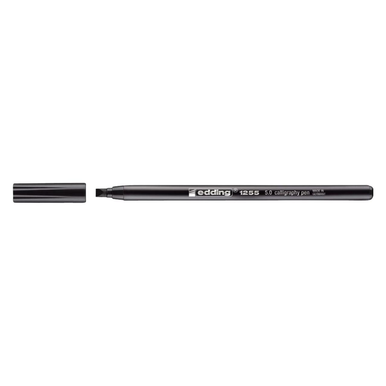 Edding Filzstift 1255 Kalligraphie 5mm schwarz (1x) (1255-1-5.0)