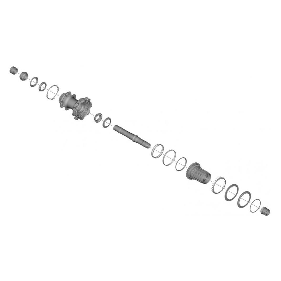 Shimano Hohlachse für WH-R9270-C50-TU-R HR (Y0ML98010)