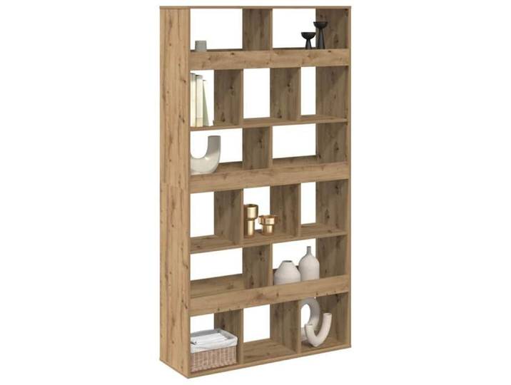 (SOLDES DEC)Bibliothèque - - Meuble Étagère - support livres - chêne artisanal 100x33x187 5 cm bois d'ingénierie 01_9268138