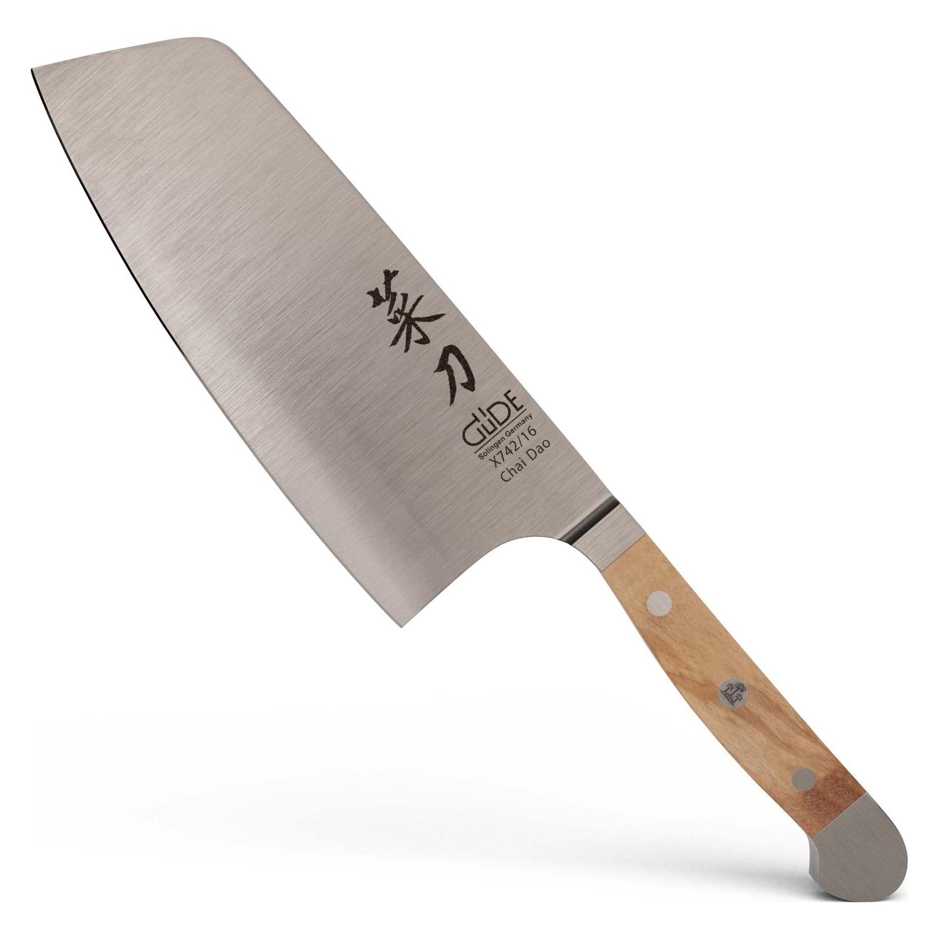 Güde Solingen Alpha Kochmesser Chai Dao Olive 16 cm (16 cm) (X742/16)