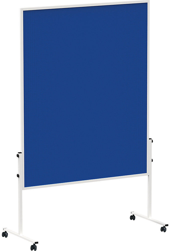 Moderationstafel MAULsolid, fahrbar, Filzfarbe Blau MAUL