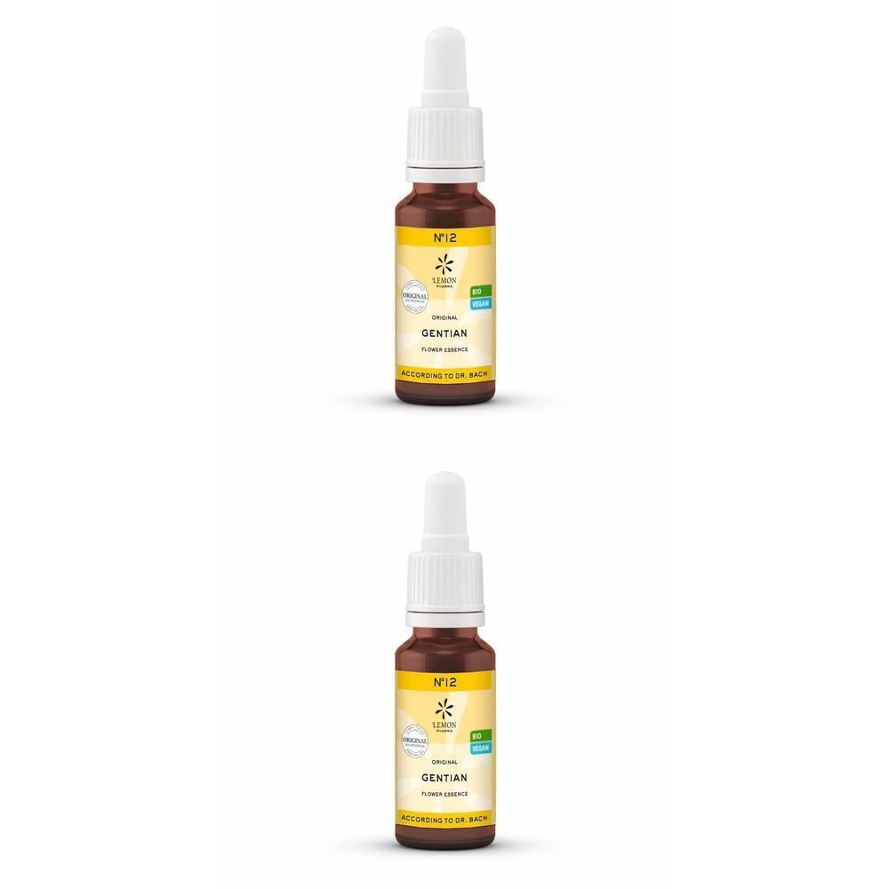 Bachblüten No.12 Gentian Bio 2x 2x20 ml Lösung