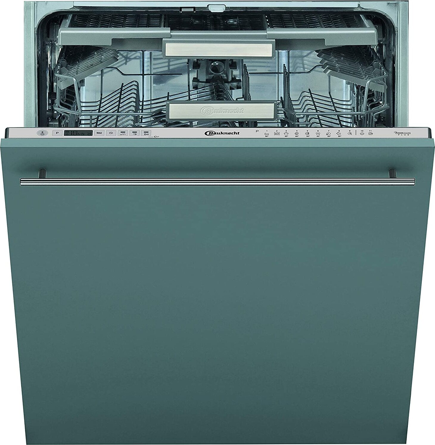 Bauknecht BCIO 3T341 PLET, Voll integriert, Standardgröße (60 cm), 1,5 m, Schublade, Edelstahl, 14 Maßgedecke