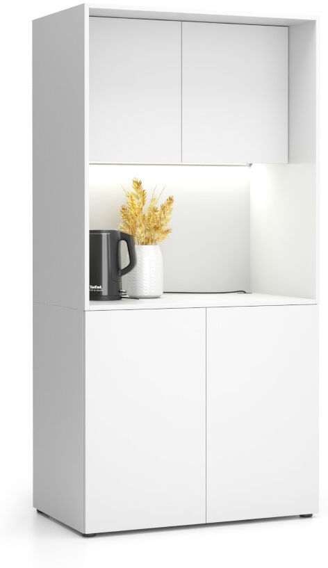 PLAN Büroküche NIKA ohne Ausstattung 1000 x 600 x 2000 mm, weiß