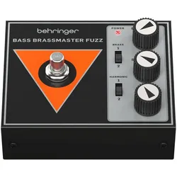 Behringer BASS BRASSMASTER FUZZ – Efekt basowy (Bass, Gitarre), Effektpedal, Orange, Schwarz, Grau
