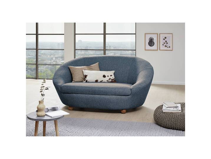 Sofa Glenrock I 2-Sitzer Grau Webstoff Kelis 178 x 82 x 114cm Modern