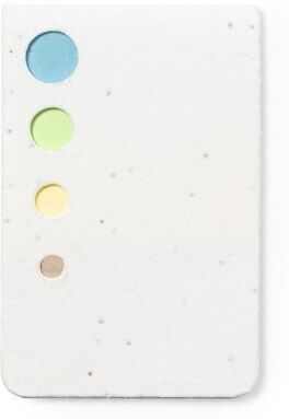 Bloc Notes Ensemencé Personnalisé Amenti - Pratique et Abordable blanc