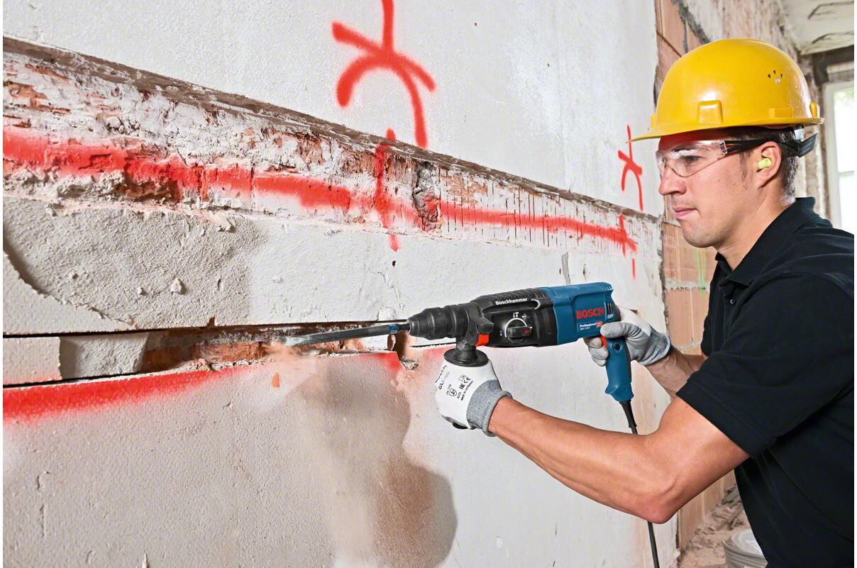 Bohrhammer BOSCH PROFESSIONAL "GBH 2-26 F", blau, H:210mm, Bohrmaschinen, Bohrhammer blau Einheitsgröße