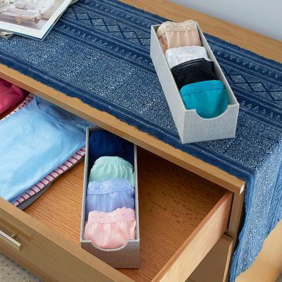 Household Essentials Slim Accessory Organizer Tray (Set of 2) - 6'' x 6'' x 3''