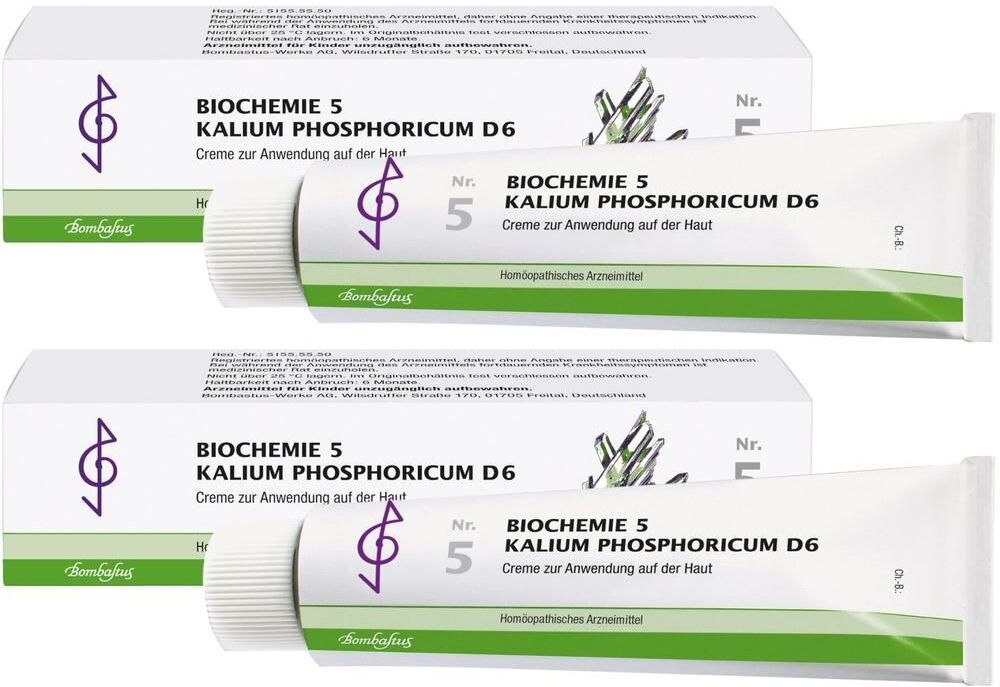 Bombastus Biochemie Biochemie 5 Kalium phosphoricum D 6 Creme 2x 2x100 ml