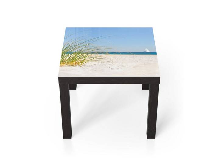 DEQORI Couchtisch 'Meeresweite Stille', Glas Beistelltisch Glastisch modern