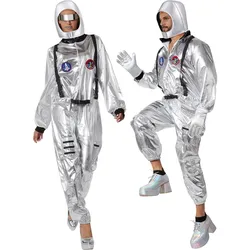 tectake® Unisexkostüm Astronaut mit Helm, Brille und Handschuhen