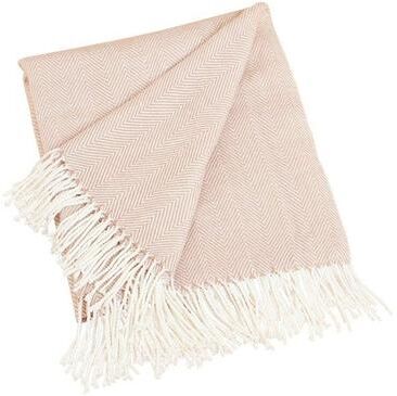 Saro Lifestyle Saro Acrylic Herringbone Throw