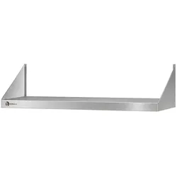 Industrielles Edelstahl-Wandregal 100 x 40 cm WORLDMAI für Gastronomie. Profi-INOX-Regal für Bar-, Restaurant- und Großküchen.