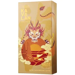 Kavalan Geschenkbox - Solist Rum Cask 0,7 l inkl. Miniatur Port Oak...