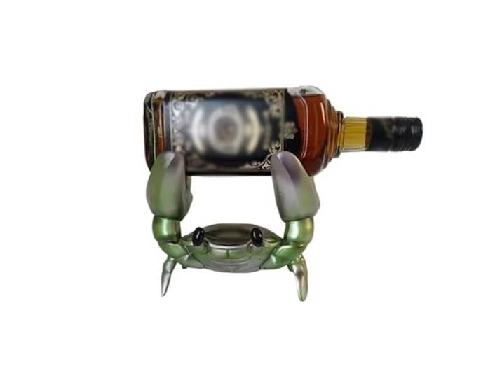CJHFR472SG Weinhalter Weinregal, Ornament, Krabbe, kreatives Wohnzimmer Dekoration(Green)