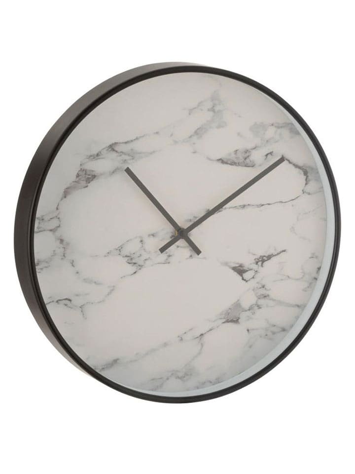 J Line Wanduhr in Weiß/ Schwarz - Ø 40 cm - onesize