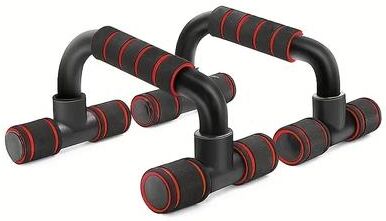 Healfit Counter Durable Push Up Stand, Home Gym Exercise Station, I Shaped Prone Push Up Support Foam For Chest Muscle Workout red