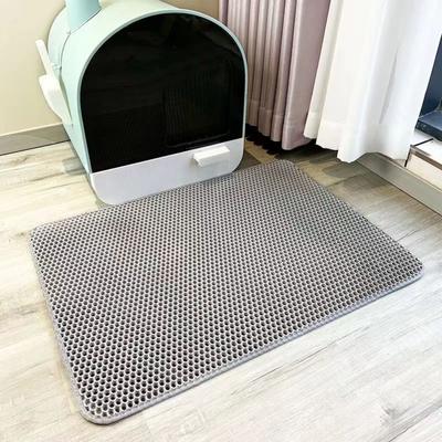 Uplift Treasures Waterproof Double Layer Cat Litter Trapping Mat For Cats Accessories gray 23.6 35.4 In